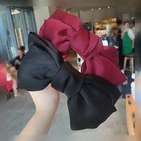 Korean Fashion Simple New Big  Bow Headband Wholesale main image 1