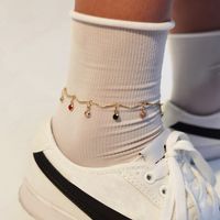 Fashion New Trendy Pendant Foot Ornaments Retro Simple Handmade Chain Ladies Alloy Anklets main image 1