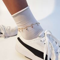 Fashion New Trendy Pendant Foot Ornaments Retro Simple Handmade Chain Ladies Alloy Anklets main image 3