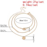 Fashion New Clavicle Metal Simple New Alloy Necklace Set For Women main image 6