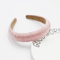 Mode High-end-schwamm Einfache Breitseitige Mode Handgefertigte Perlen Stirnband main image 5
