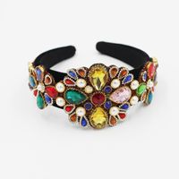 Baroque Fashion Wild Inlaid Color Rhinestone Headbands main image 1