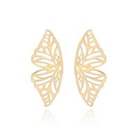 Cross-border Hot Sale New Creative Fashion Elegant Shape Butterfly Earrings Female National Style Natural Ornament sku image 1