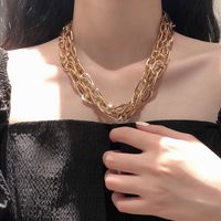 Hot Selling Fashion Layered Butterfly  Fashion Popular Hip-hop Necklace sku image 18