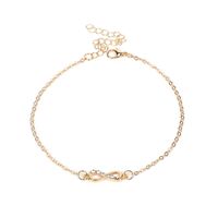 Fashion Hollow Bow Diamond Necklace Bracelet Anklet sku image 4