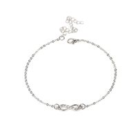 Fashion Hollow Bow Diamond Necklace Bracelet Anklet sku image 5
