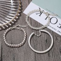 Fashion All-match Alloy Personality Geometric Chain-like Bracelet Set sku image 2