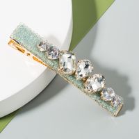 Nueva Moda Simple Con Incrustaciones De Diamantes De Cristal Barato Clip Lateral Nihaojewelry Al Por Mayor sku image 2