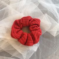 Fashion Retro Simple Satin Flower Hair Scrunchies sku image 7