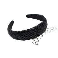 Mode High-end-schwamm Einfache Breitseitige Mode Handgefertigte Perlen Stirnband sku image 6