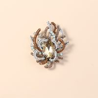 Fashion  Creative Exaggerated Crystal Diamond Brooch sku image 4