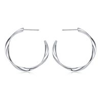 Hot-selling Personality Wave Halo Earrings C-shaped Twisted Earrings Wholesale sku image 1