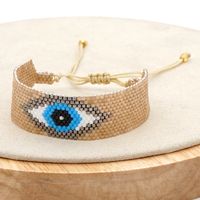 Europäisches Und Amerikanisches Mode Armband Weibliche Miyuki Antike Reis Perlen Gewebt Glücks Augen Ethnischen Stil Hand Gefertigten Schmuck sku image 2