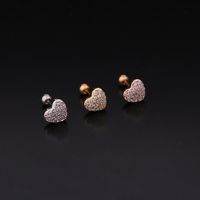New Fashion Stainless Steel Threaded Earrings main image 3