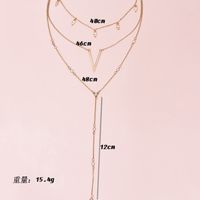 Hot Selling Popular Fashion Diamond Starlight Multilayer Women's Link Necklace main image 4