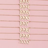 Women's Personality Simple Letter Necklace main image 3