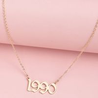 Women's Personality Simple Letter Necklace main image 4