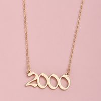Women's Personality Simple Letter Necklace main image 5