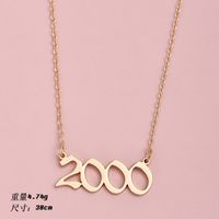 Women's Personality Simple Letter Necklace main image 6