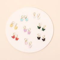 Fashion New Zircon Butterfly Tide New Acylic Earrings For Women main image 1