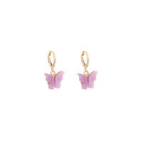 Mode Nouvelle Marée Papillon Zircon Nouvelles Boucles D&#39;oreilles Acryliques Pour Femmes main image 6