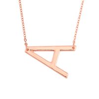 Hot Selling Fashion Simple Letter  26 English Letters Necklace main image 5