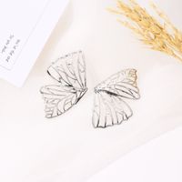 Hot Selling Fashion Exaggerated Metal Hollow Butterfly Earrings main image 5
