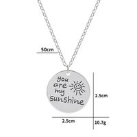 Hot Selling Fashion Letter Smiley Face Necklace Clavicle Chain Wholesale main image 2