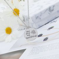 Hot Selling Fashion Letter Smiley Face Necklace Clavicle Chain Wholesale main image 3