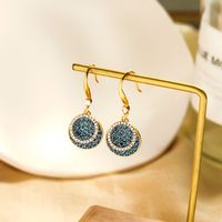 Simple S925 Tremella Hanging Fashion New Circle Alloy Stud Earrings For Women main image 3