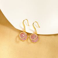 Simple S925 Tremella Hanging Fashion New Circle Alloy Stud Earrings For Women main image 5