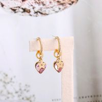 Love Small Five-pointed Star Sweet Thin C-shaped Alloy Earrings For Women main image 1