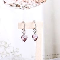 Love Small Five-pointed Star Sweet Thin C-shaped Alloy Earrings For Women main image 3