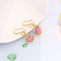 Opal Fashion C-shaped Fashion Wild Butterfly Alloy Earrings For Women main image 4