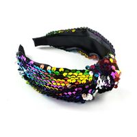 Hot Selling New Sequins Knotted Headband Super Flash Headband Wholesale main image 6