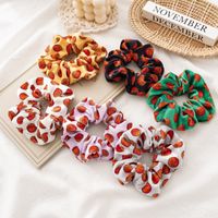 Golden Velvet Basketball Series Large Intestine Circle Elastic Hair Scrunchies main image 3