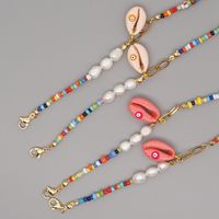 Hot Selling Fashion Color Rice Beads Anti-skid Glasses Chain Necklace main image 5