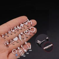 New  Creative  Zircon Earrings Wholesale sku image 2