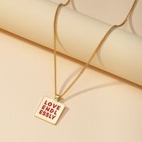 Hot Selling Popular Fashion English Slogan Ecklace Wholesale sku image 1