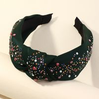 Korean  New Wide-brimmed Solid Color Fabric Headband sku image 1