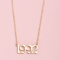 Women's Personality Simple Letter Necklace sku image 3