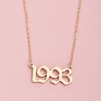 Women's Personality Simple Letter Necklace sku image 4