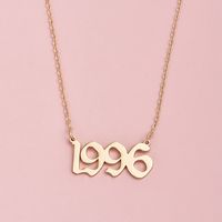 Women's Personality Simple Letter Necklace sku image 7