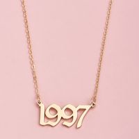 Women's Personality Simple Letter Necklace sku image 8