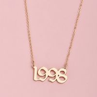 Women's Personality Simple Letter Necklace sku image 9