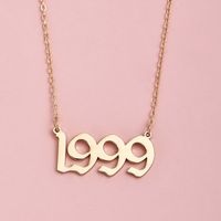 Women's Personality Simple Letter Necklace sku image 10