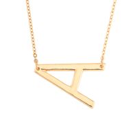 Hot Selling Fashion Simple Letter  26 English Letters Necklace sku image 1