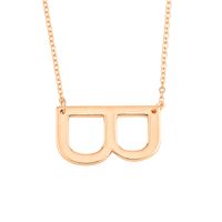 Hot Selling Fashion Simple Letter  26 English Letters Necklace sku image 2