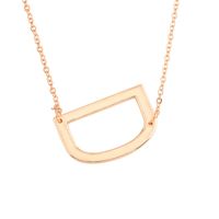 Hot Selling Fashion Simple Letter  26 English Letters Necklace sku image 4