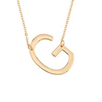 Hot Selling Fashion Simple Letter  26 English Letters Necklace sku image 7
